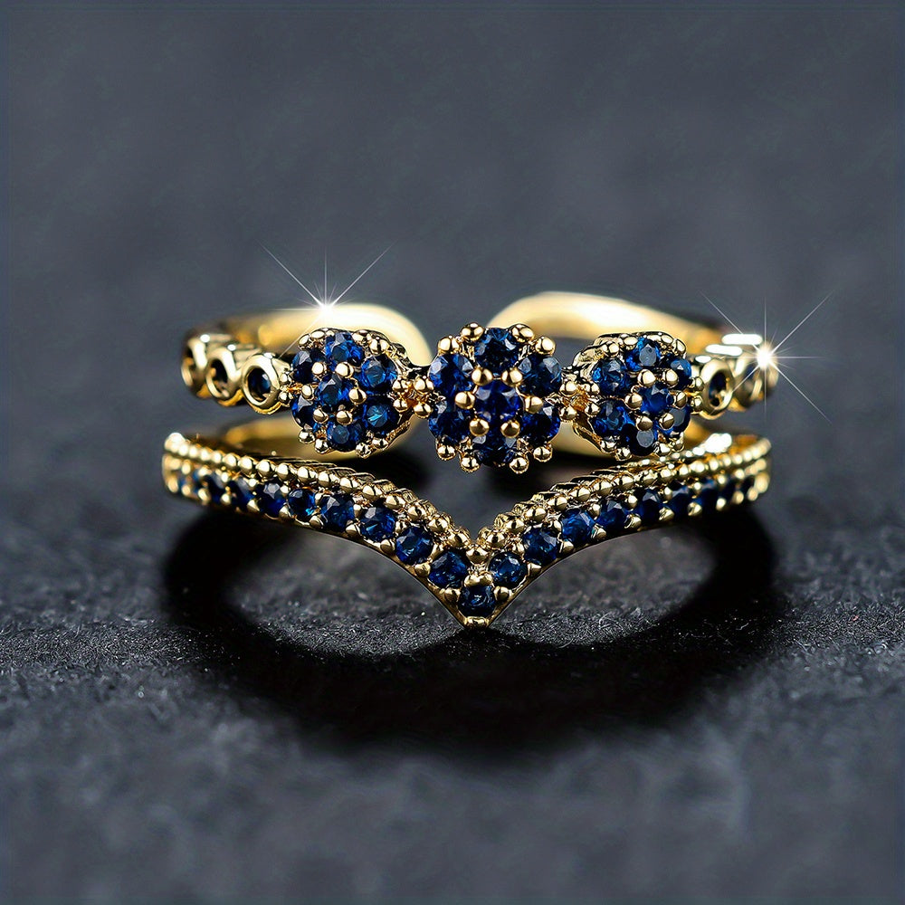 Anillo de doble capa de lujo – imagen 2