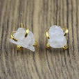 Pendientes irregulares de mineral con garra de cuatro puntas – imagen 4