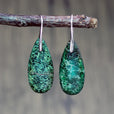 Pendientes de piedra natural en forma de gota – imagen 2