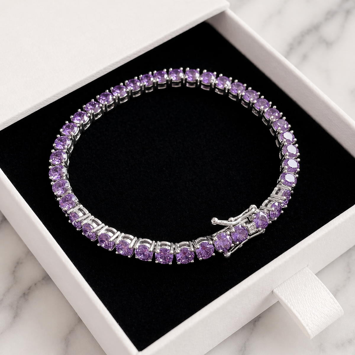 Pulsera dorada Amatista Dream – imagen 2