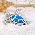 Collar con colgante de tortuga brillante – imagen 6