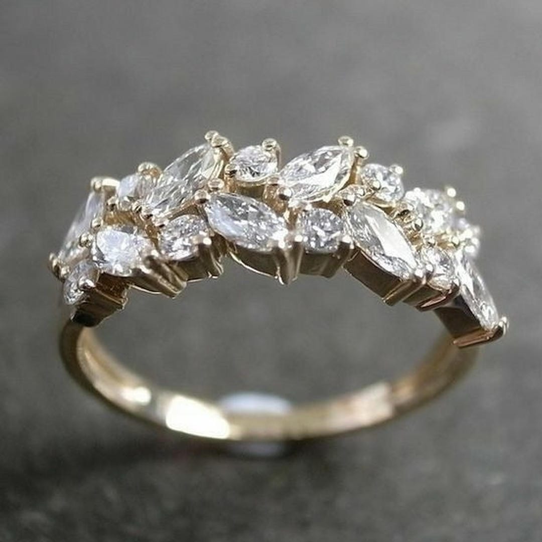 Anillo vintage de circonita