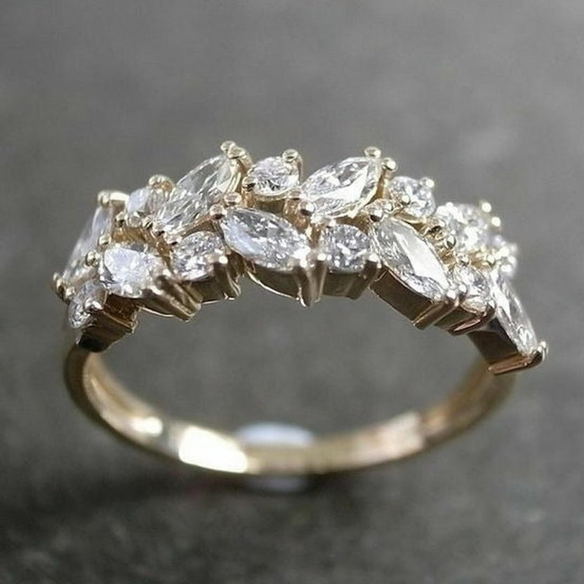 Anillo vintage de circonita