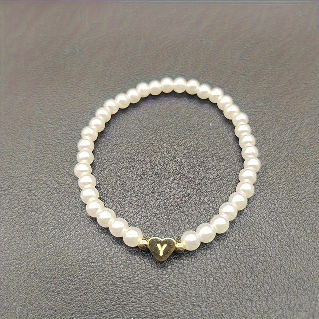 Pulsera de perlas con letras de la A a la Z – imagen 26