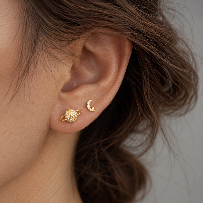 Pendientes celestiales radiantes