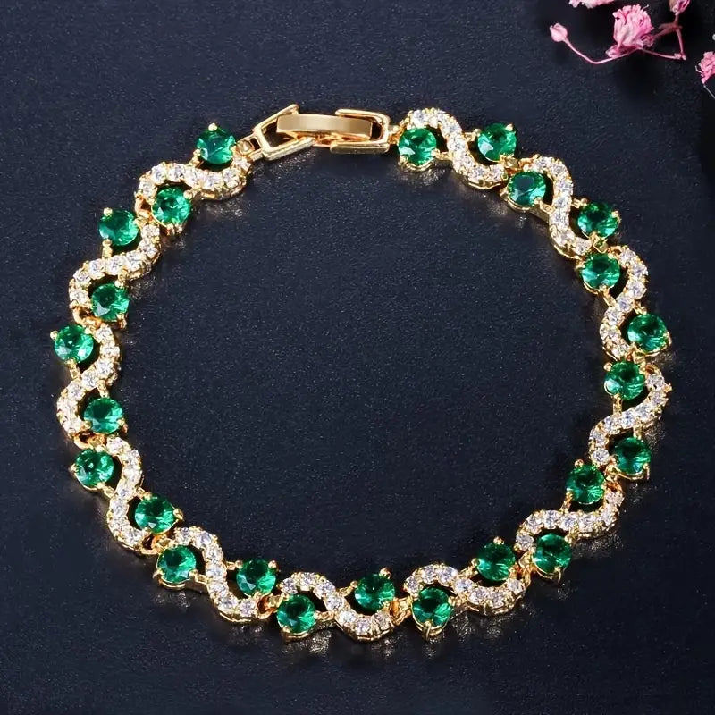 Pulsera Fiora Emmeranthe de esmeralda – imagen 2