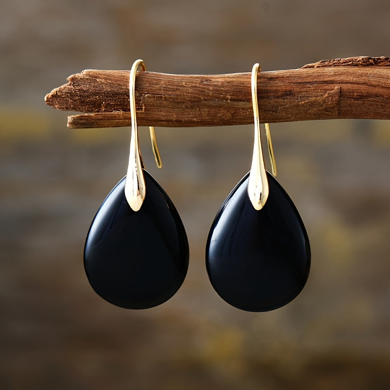 Pendientes refinados con dije en forma de lágrima – imagen 4
