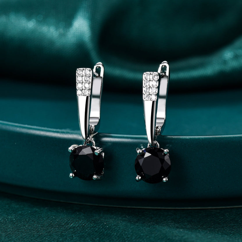 Pendientes colgantes Noir Glam