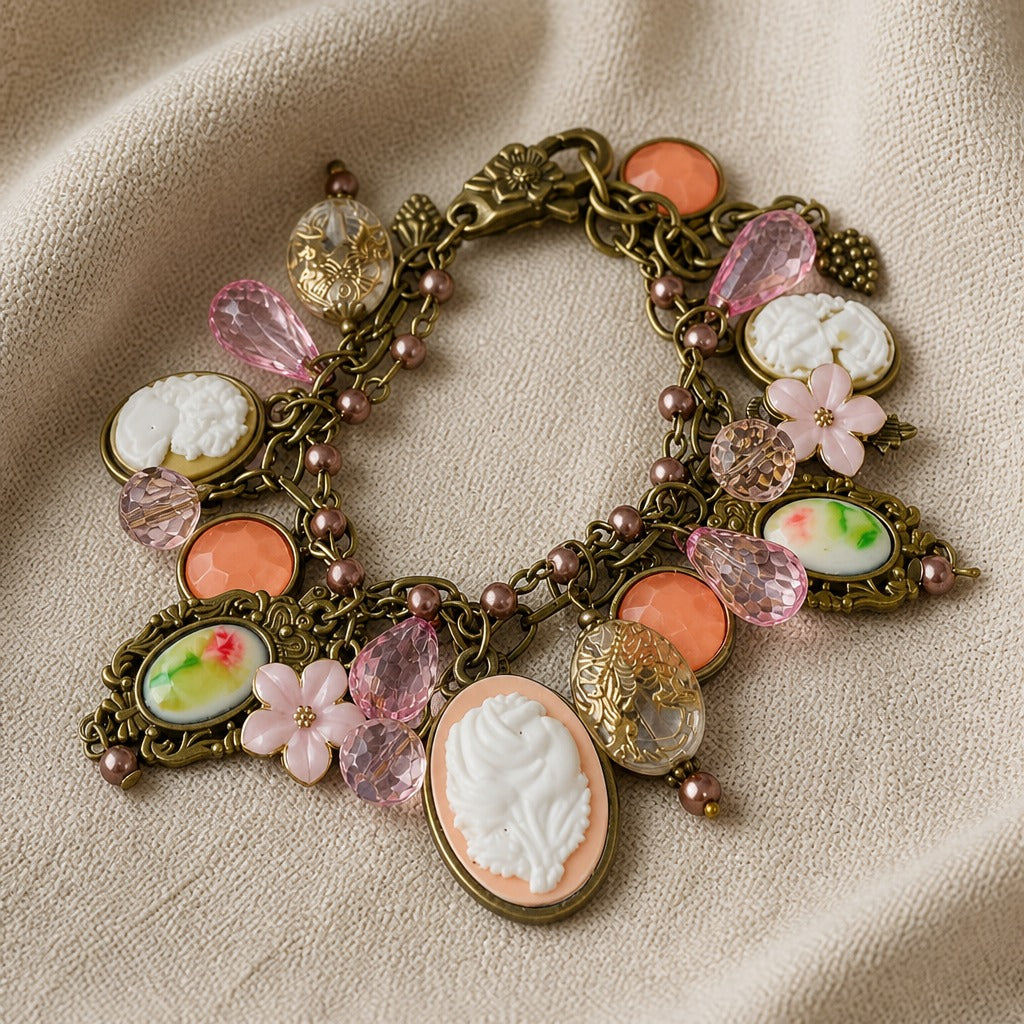 Pulsera couture Jardín de Rosas
