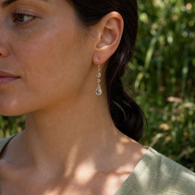 Pendientes gota de agua Perle