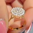 Anillo statement de cristales en halo – imagen 2