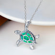 Collar con colgante de tortuga brillante – imagen 5