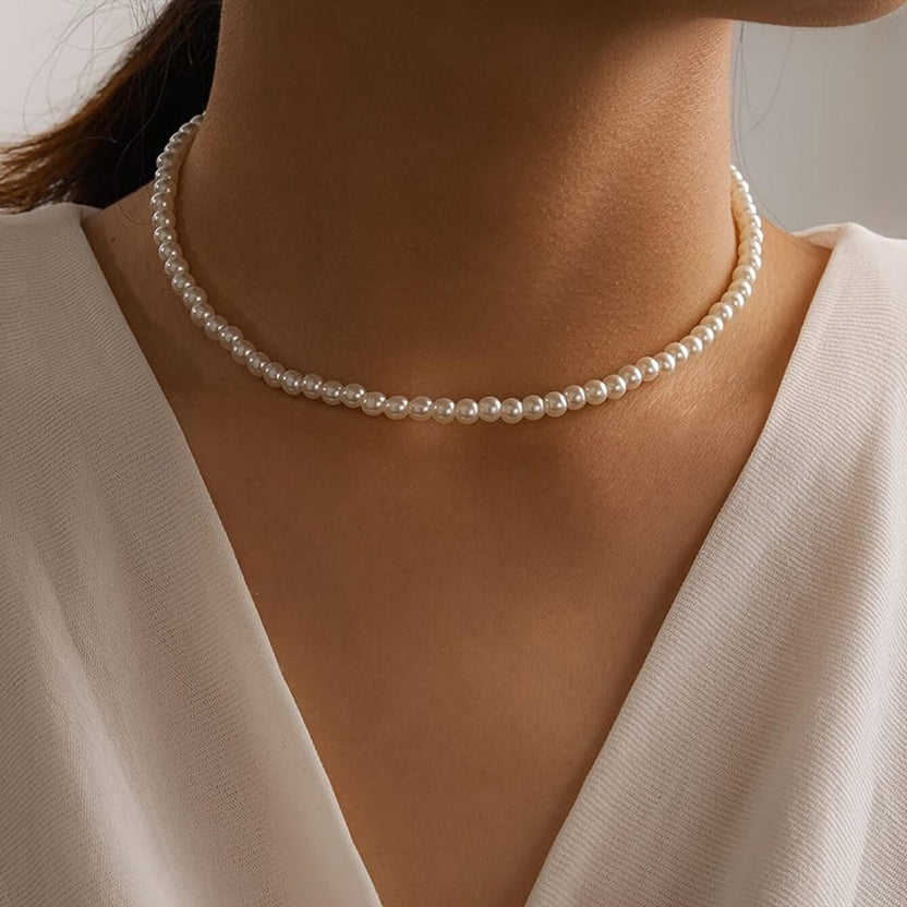 Gargantilla de perlas bohemia elegante