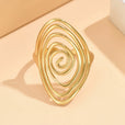 Anillo espiral hueco de lujo – imagen 2