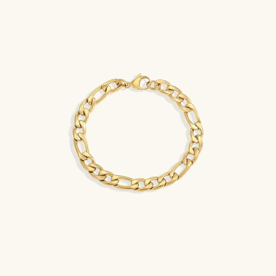 Pulsera vintage de cadena dorada – imagen 4