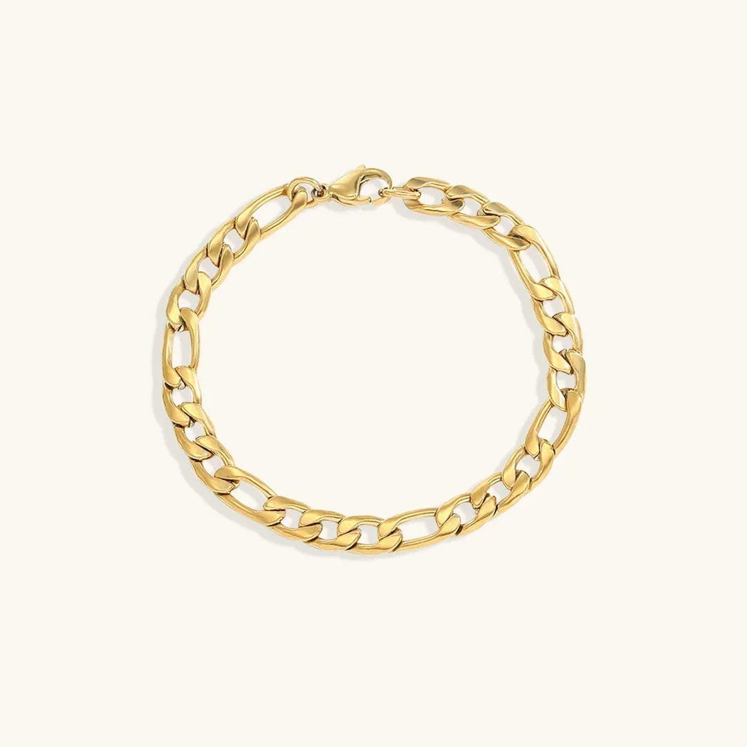 Pulsera vintage de cadena dorada – imagen 6