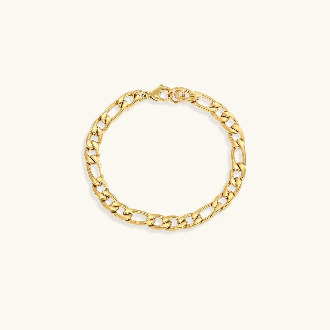 Pulsera vintage de cadena dorada – imagen 5
