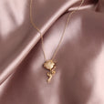 Collar eterno de rosa floral – imagen 2