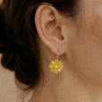 Pendientes florales de cristal deslumbrantes – imagen 2