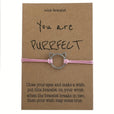 Pulsera plateada Purrrfect para regalo – imagen 3