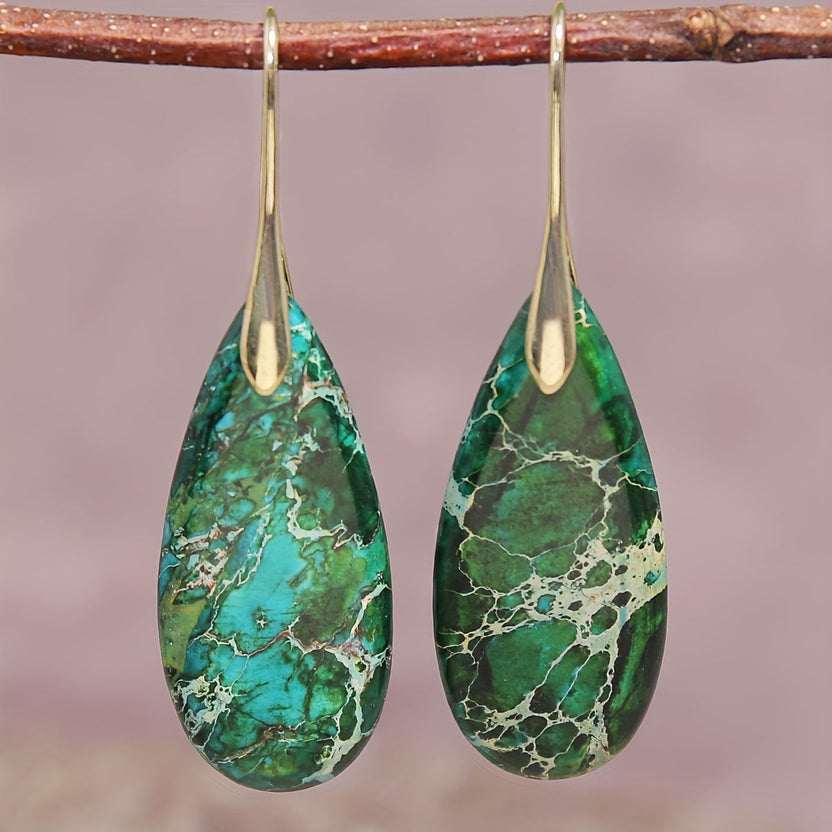 Pendientes verdes chic y estéticos