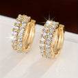 Pendientes vintage de circonita en oro blanco – imagen 2
