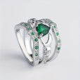 Conjunto de anillos de corazón Claddagh — Carmen, Lucía & Rocío