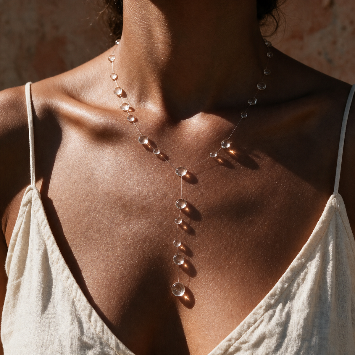 Collar Serein de gotas artesanal – imagen 2