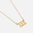 Collar de números de ángel vintage – imagen 2