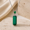 Collar con colgante de cristal esmeralda – imagen 2