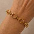 Pulsera imperial de eslabones dorados