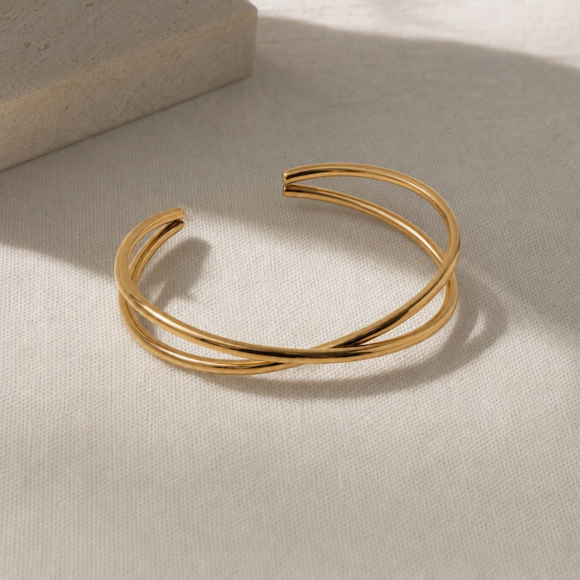 Brazalete abierto pulido
