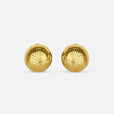 Pendientes circulares dorados elegantes