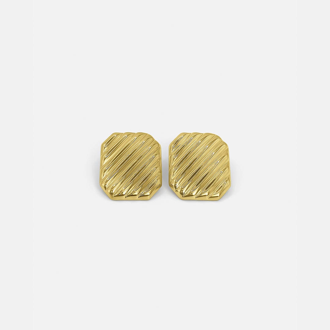 Pendientes escultóricos dorados Dazzling Camilla – imagen 2