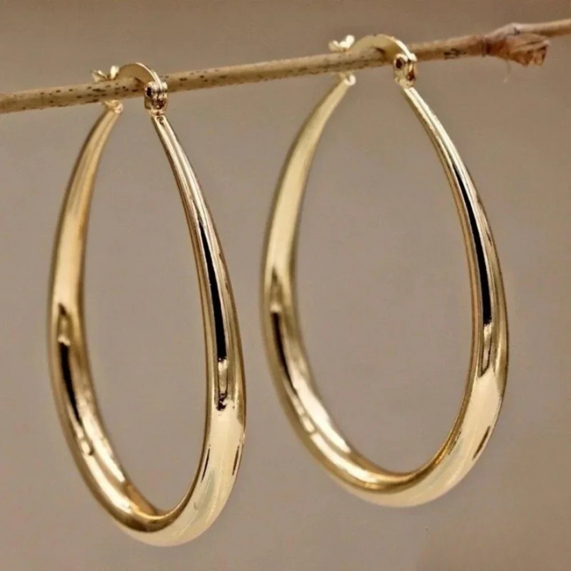 Pendientes llamativos de cristal vivo
