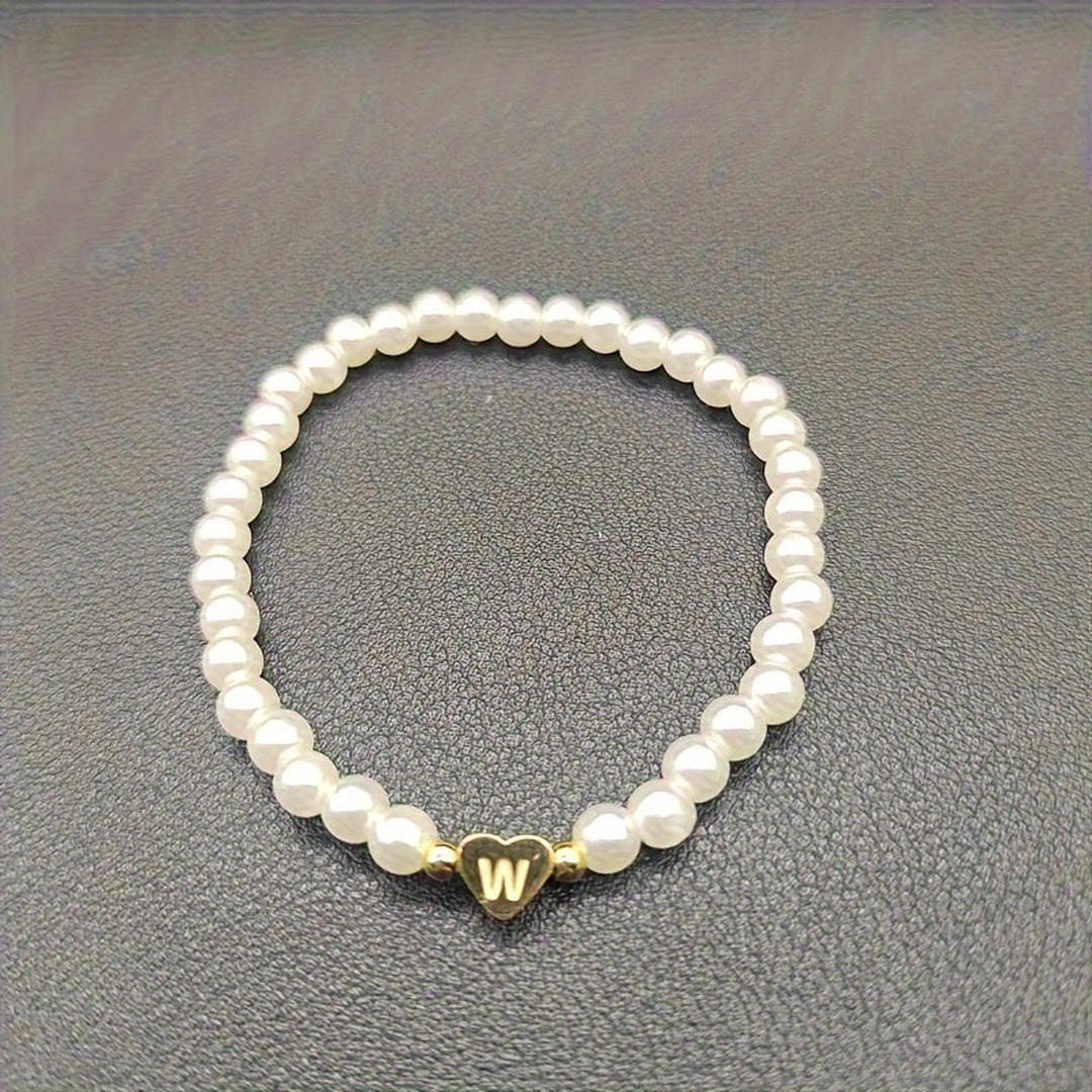 Pulsera de perlas con letras de la A a la Z – imagen 24
