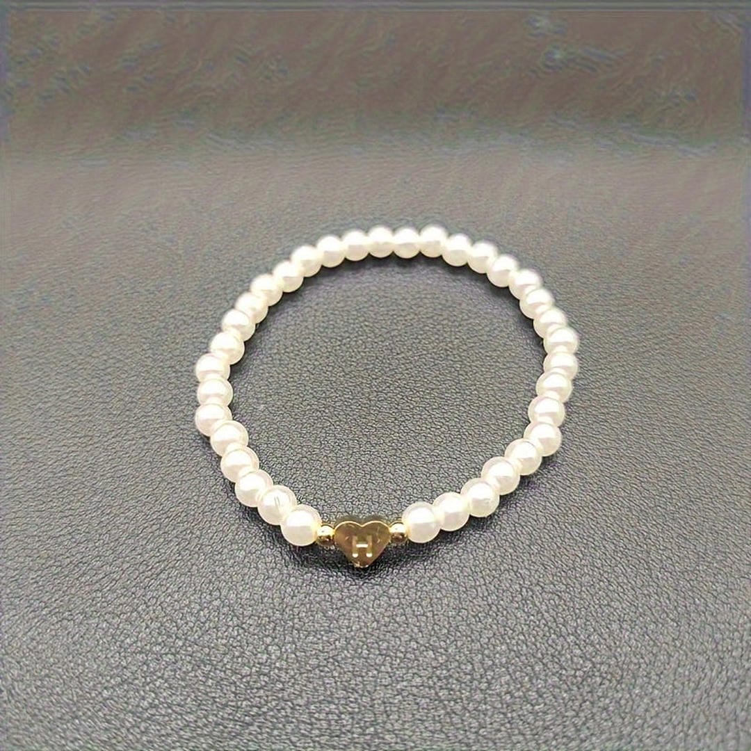 Pulsera de perlas con letras de la A a la Z – imagen 9
