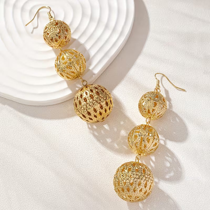 Pendientes bohemios elegantes de gota