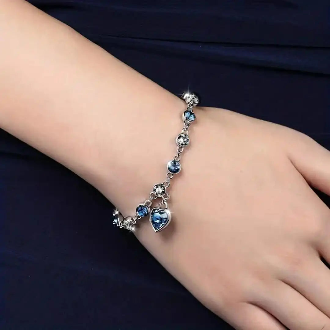 Pulsera luminosa con corazón oceánico – imagen 4
