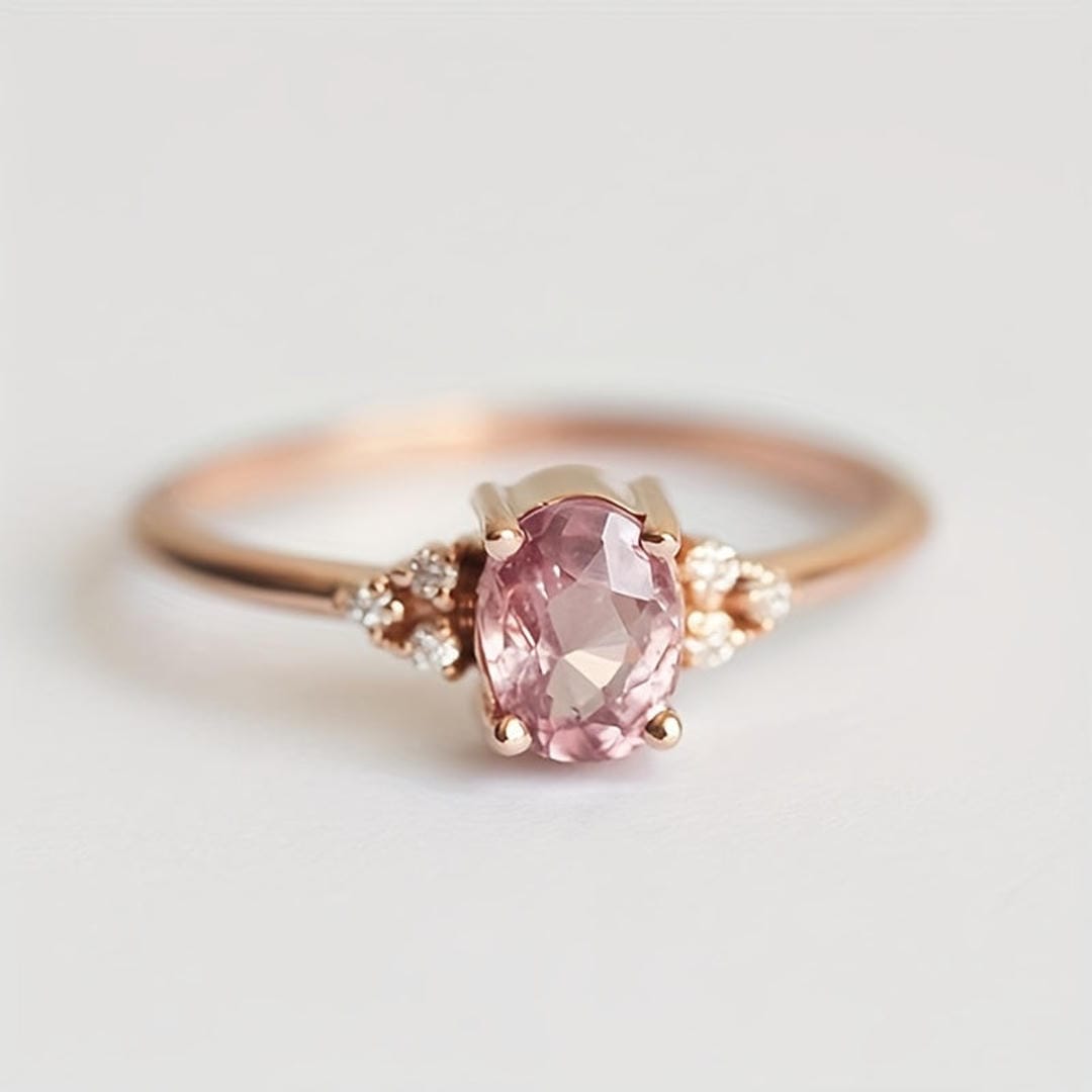 Anillo Susurro de Morganita rosa — Carmen, Lucía & Rocío