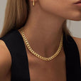Collar statement de eslabón cubano – imagen 2