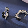 Pendientes luminosos de ónice y circonita – imagen 2