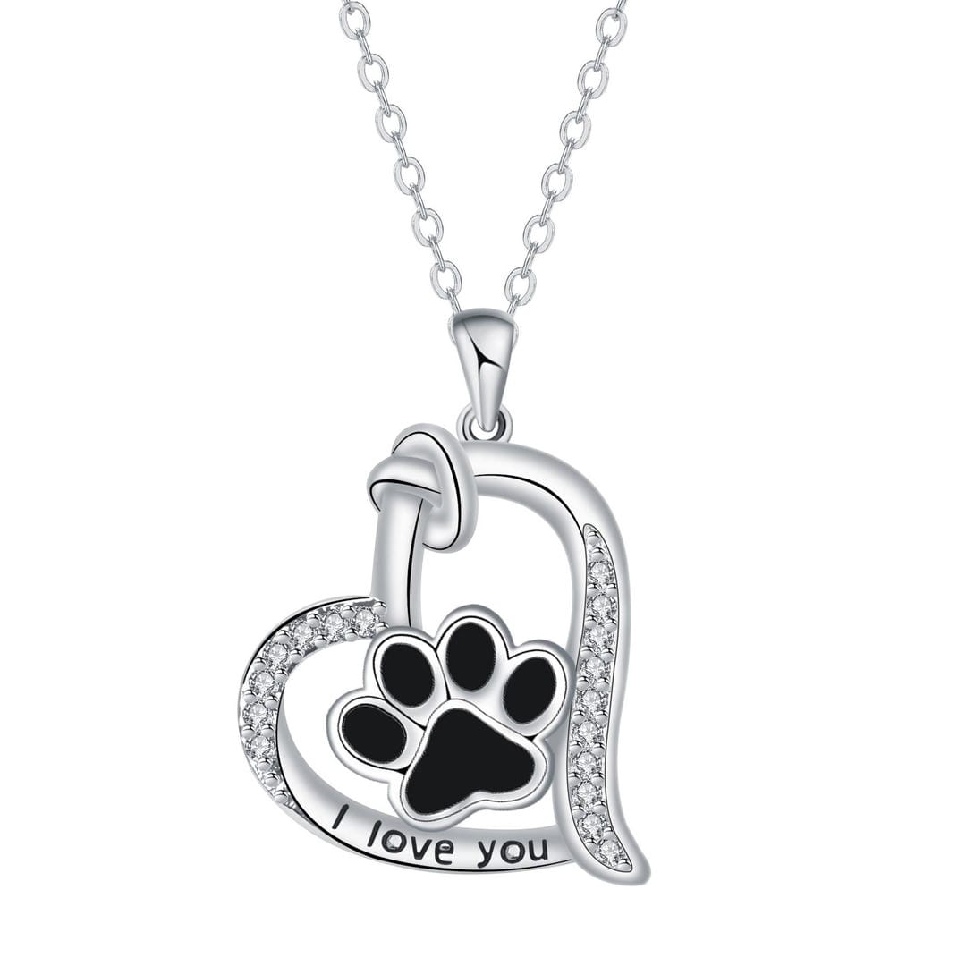 Collar con colgante de huella de corazón – imagen 3