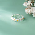 Anillo corona de margaritas llamativo – imagen 2
