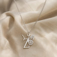 Collar con colgante de mariposa y letra inicial – imagen 53