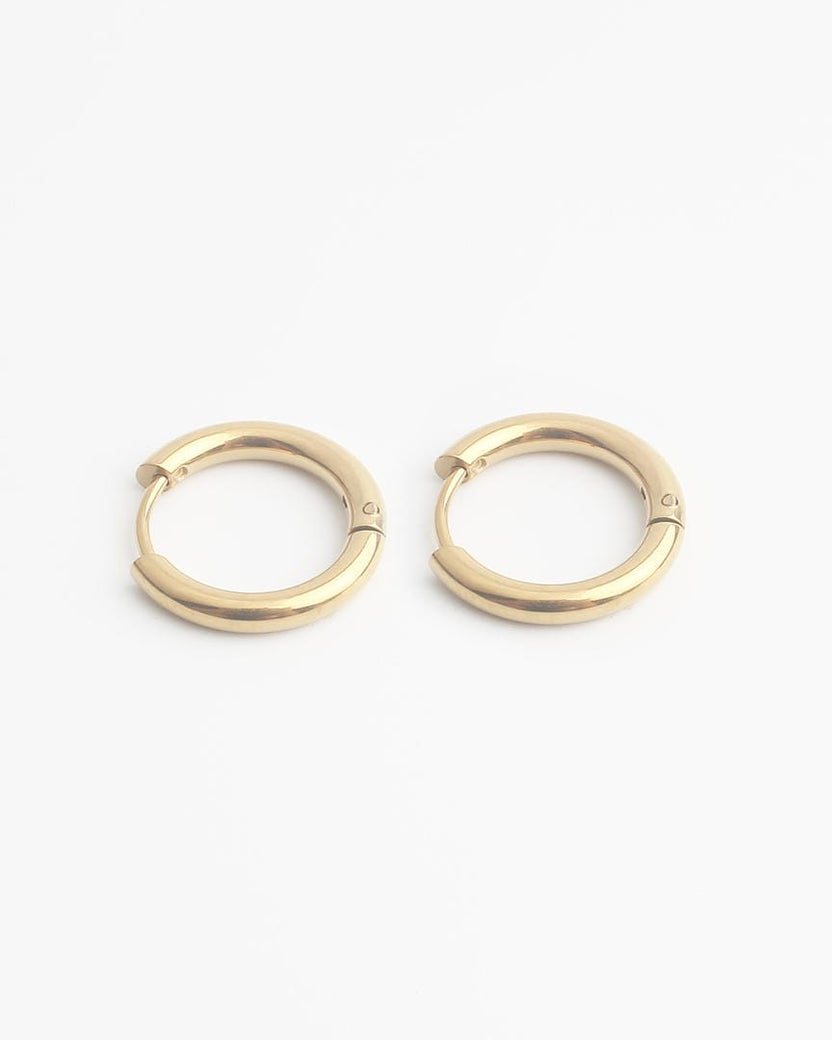 Pendientes aro huggie minimalistas
