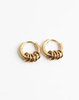 Pendientes aros apilables tipo anillo – imagen 2