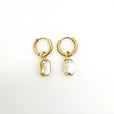 Pendientes elegantes Leonore con piedras de color – imagen 3