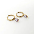 Pendientes ovalados de piedra Dana Sleek – imagen 8