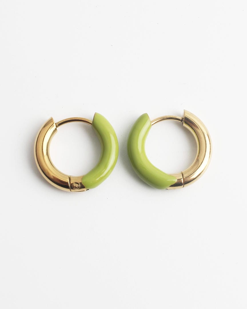 Pendientes de aro coloridos y alegres